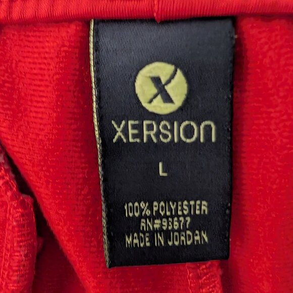 Xersion Track Pants Drawstring Lined RED/White Size Large - Picture 11 of 13